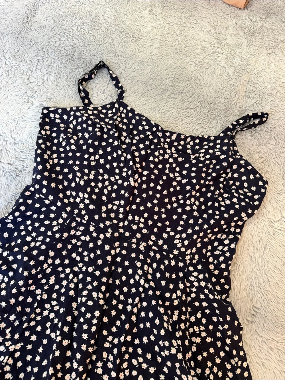 GAP Navy Blue Floral Spotted Sundress